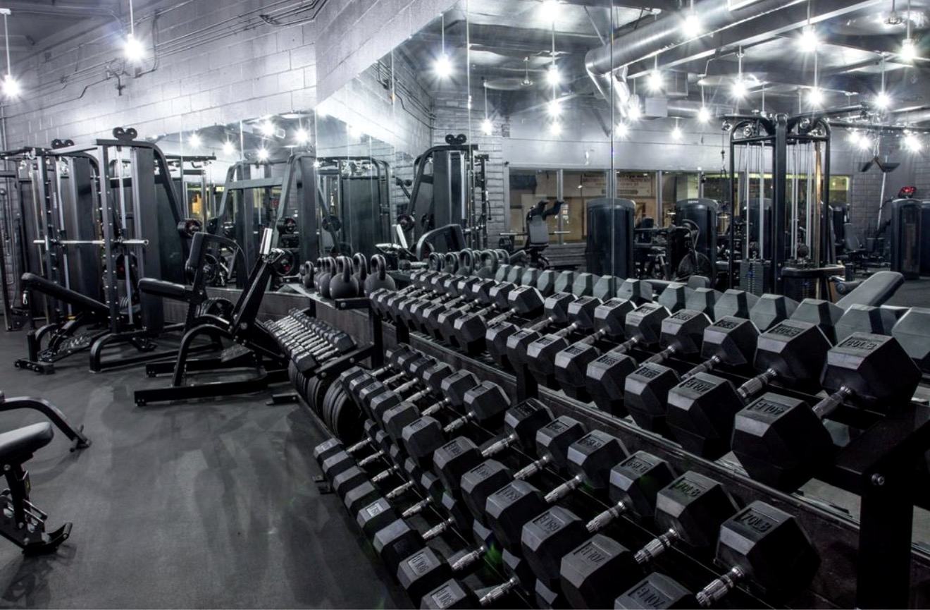 South Bay personal training gym in Redondo Beach with dumbbells and strength equipment